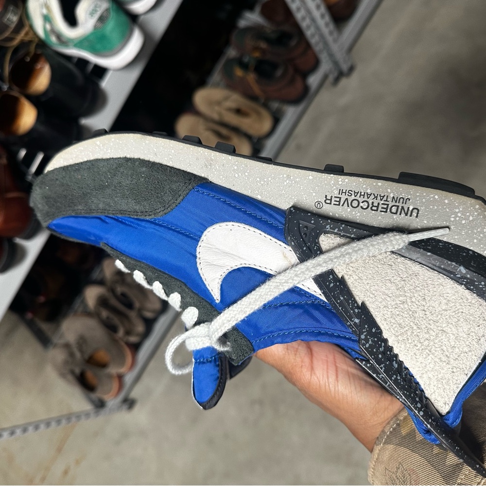 Nike Blue and Gray Sneakers with White Details undercover Japanese Nike